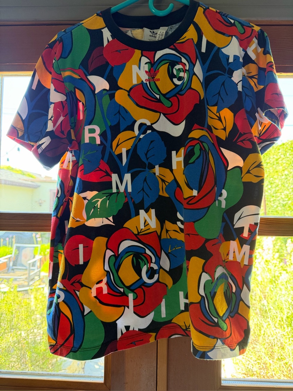 Unisex Adidas / Rich Mnisu Floral Graphic Short Sleeve Tee